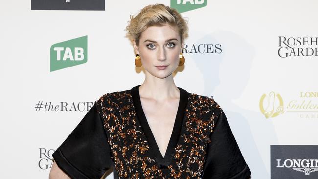 Elizabeth Debicki is here as an ambassador for the Longines Golden Slipper Barrier Draw at Rosehill Gardens.