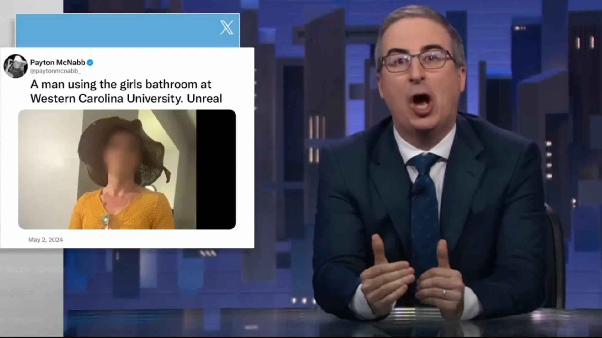 ‘Strange’: John Oliver slammed for ‘creepy’ trans bathroom rant