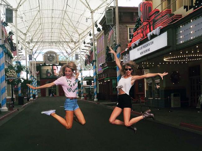 Images of The Shallows star Blake Lively and hit maker Taylor Swift enjoying themselves at Movie World on the Gold Coast were shared and reposted by fans around the world. Source: Instagram.