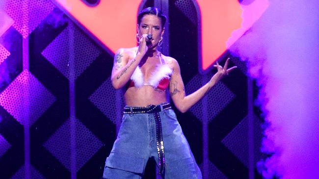 Halsey onstage during iHeartRadio's Z100 Jingle Ball 2019. Pic: Dia Dipasupil/Getty Images