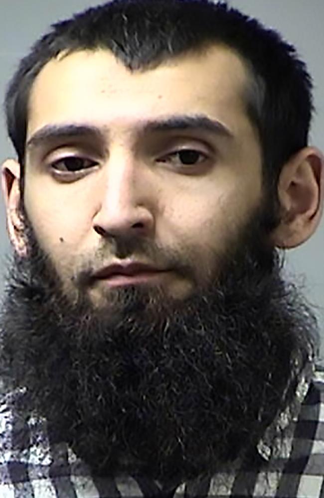 Sayfullo Habibullahevic Saipov, the suspected driver who killed eight people in New York on October 31, 2017, mowing down cyclists and pedestrians, before striking a school bus in what officials branded a "cowardly act of terror." Picture: St Charles County Department of Corrections/AFP