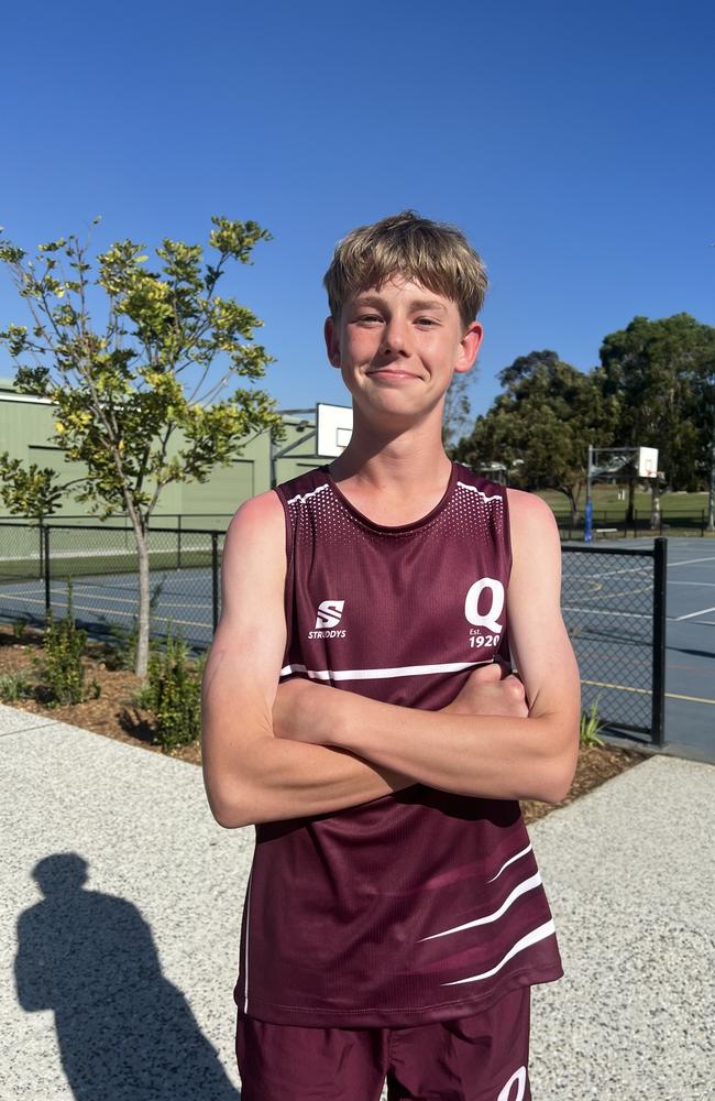 QLD School Sport Netball Under-15 boys. Pictured: Lachlan Knowlton