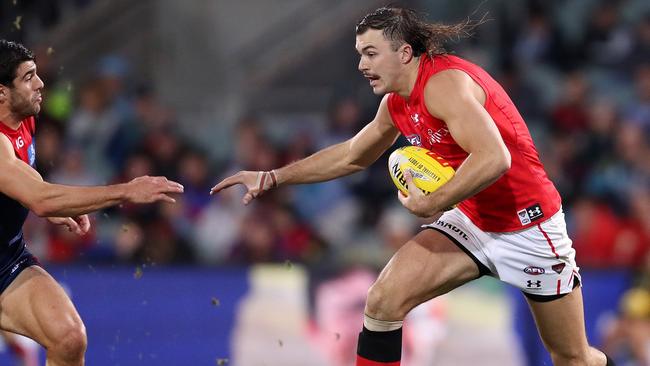 The Bombers won’t see the injured Sam Draper for a few weeks. Picture: Sarah Reed/AFL Photos via Getty Images