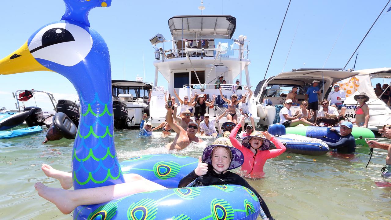 Several generations of the Hughes family unite for Australia Day. Photo by Richard Gosling