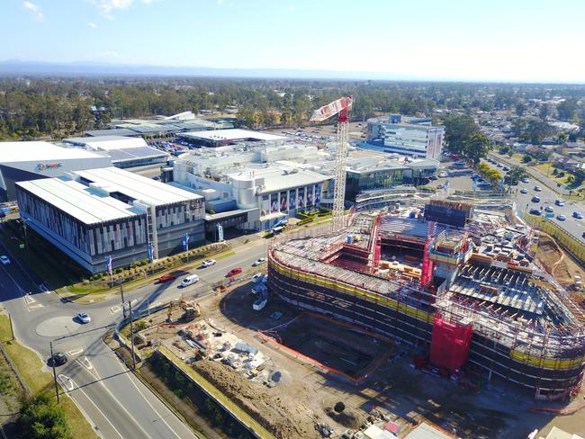 An aerial shot of the Rooty Hill RSL Club precinct — which has been renamed West HQ. Picture: Supplied