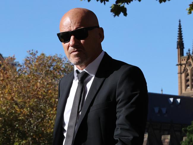 Former top cop Gary Jubelin arriving at NSW Supreme Court on Tuesday. Picture: NCA NewsWire / Dylan Coker.