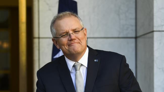 Prime Minister Scott Morrison has backed plans for states to open up while excluding people who have passed through COVID-19 hot spots in Melbourne. Picture: AAP Image/Lukas Coch