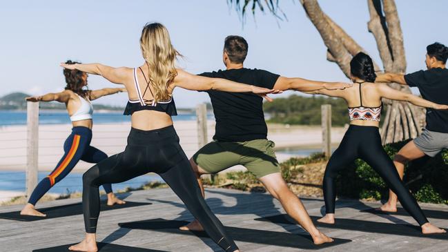 Doing yoga will lessen stress. Picture: Destination NSW