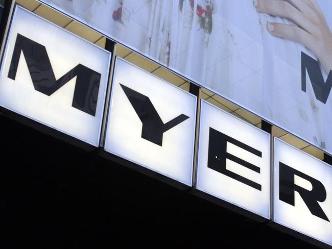 Myer. Logo. Signage. Sign.