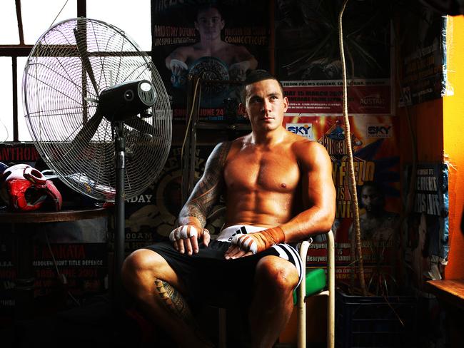 Sonny Bill Williams won the New Zealand heavyweight boxing title in 2012. Picture: Phil Hillyard