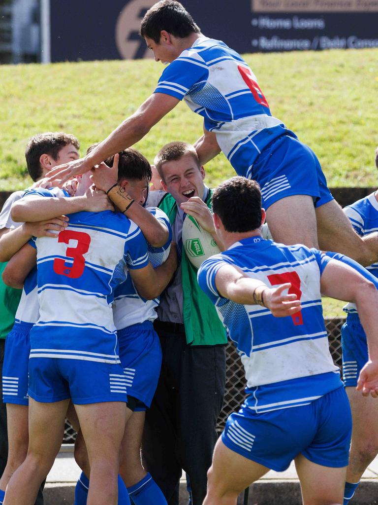 St Dominic’s College pulled off an underdog finals win over Hills Sports High last season. Picture: David Swift.