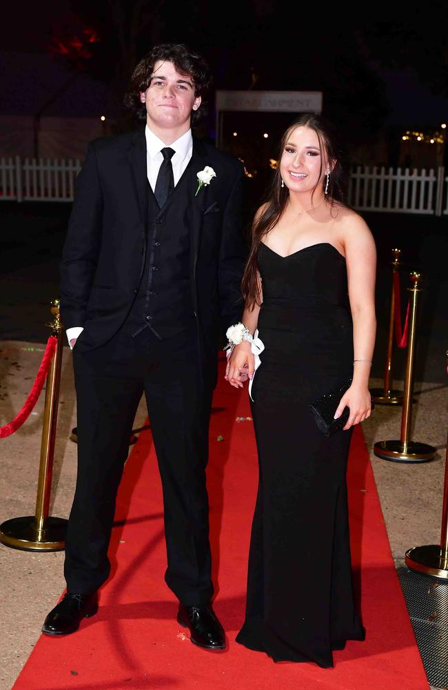 Arianna Keech and Jared Newsham at year 12 formal, Unity College. Picture: Patrick Woods.