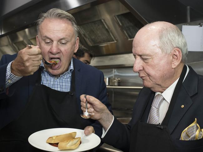 Domestic goddesses Mark Latham and Alan Jones.