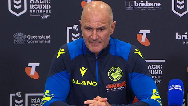 Parramatta coach Brad Arthur after the heavy defeat.