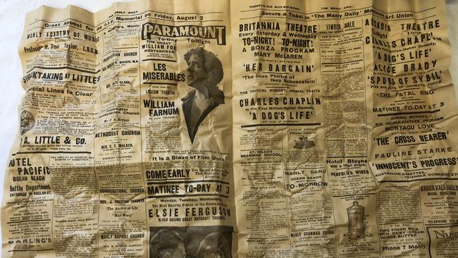 Two pages of the Manly Daily, dated July 13, 1918. Picture: Jim O'Rourke