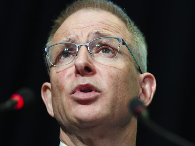 Australian Communications Minister Paul Fletcher speaks at the Committee for Economic Development of Australia's (CEDA) 40th State of the Nation 2019 conference at Parliament House in Canberra, Thursday, September 19, 2019. (AAP Image/Lukas Coch) NO ARCHIVING