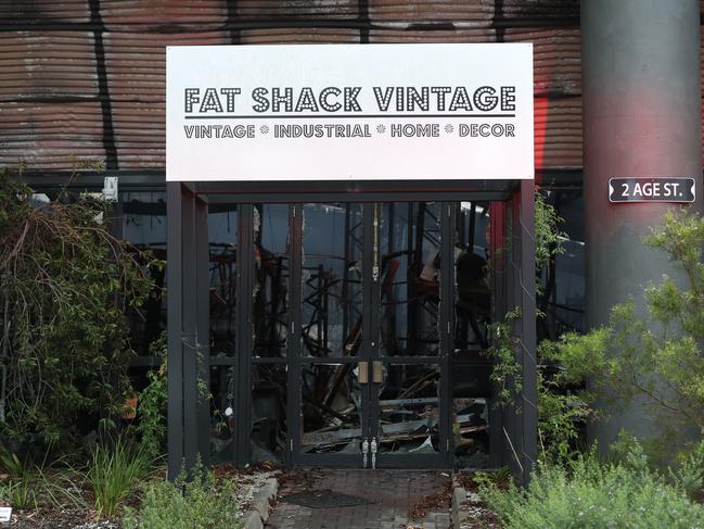 Fat Shack Vintage in Cheltenham has been gutted by a massive blaze. Picture: David Crosling.