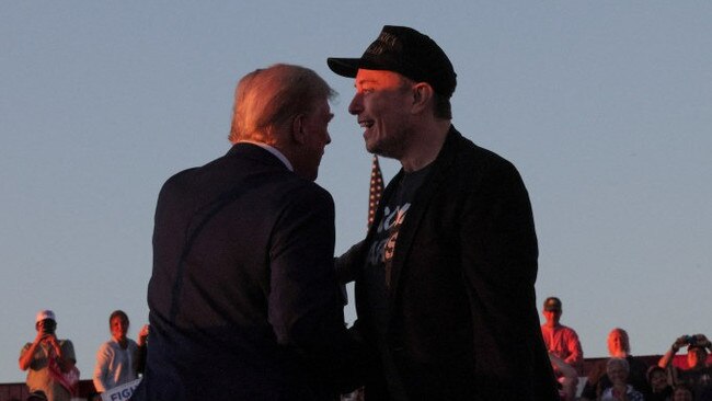 Musk has said he was impressed at how Trump handled an assassination attempt last year. Picture: Brian Snyder/Reuters