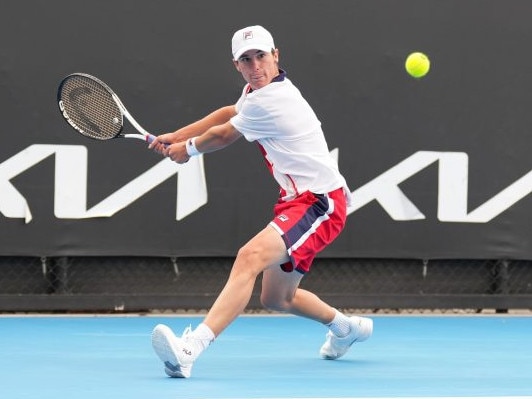 Rockhampton's Lachlan Vickery was runner-up in the Australian 18 years and under division at the December Showdown played at Melbourne Park. Photo: Tennis Australia