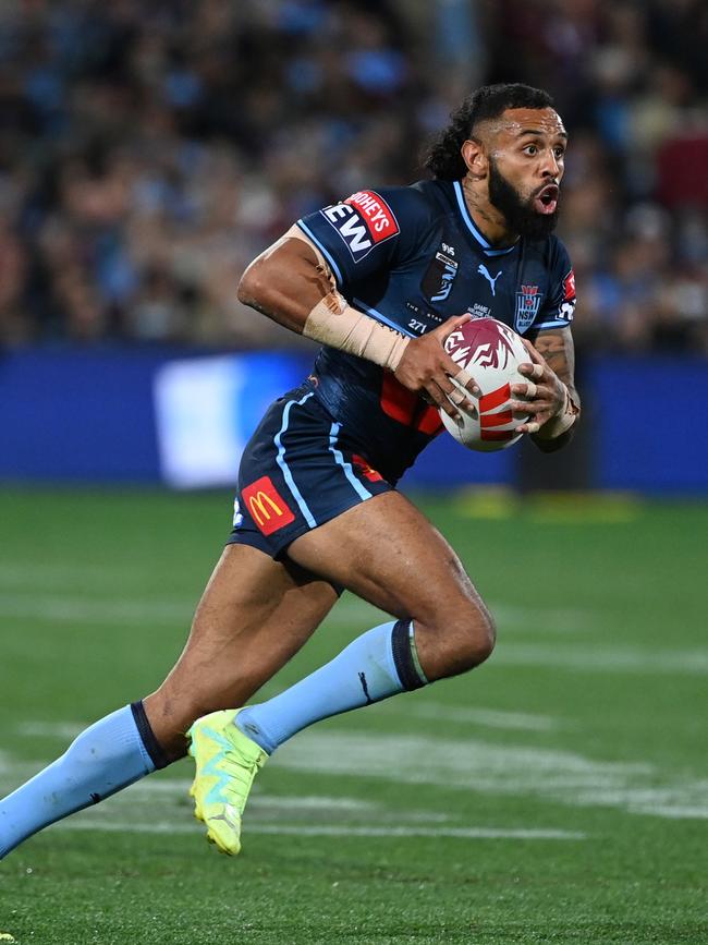 Josh Addo-Carr could swap sides with Brian To'o in Origin II. Picture: NRL Imagery.