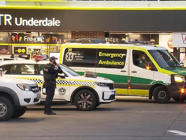 One woman has been stabbed and another arrested at Underdale. The 32-year-old victim was rushed to hospital after fleeing to a nearby petrol station for help. Picture: 7NEWS