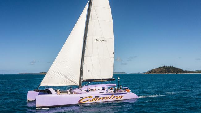 Cruise Whitsundays Camira catamaran is one of the hottest tickets this new year. Picture: Supplied