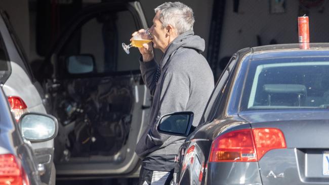 Drumgold outside his Canberra home in April, after taking leave as ACT DPP. Picture: Liam Mendes