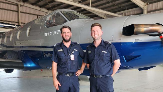 NT Police Airwing pilots, Donald Young and Alex Ramage. Two new Pilatus PC-12 NGX planes have been added to the police fleet.