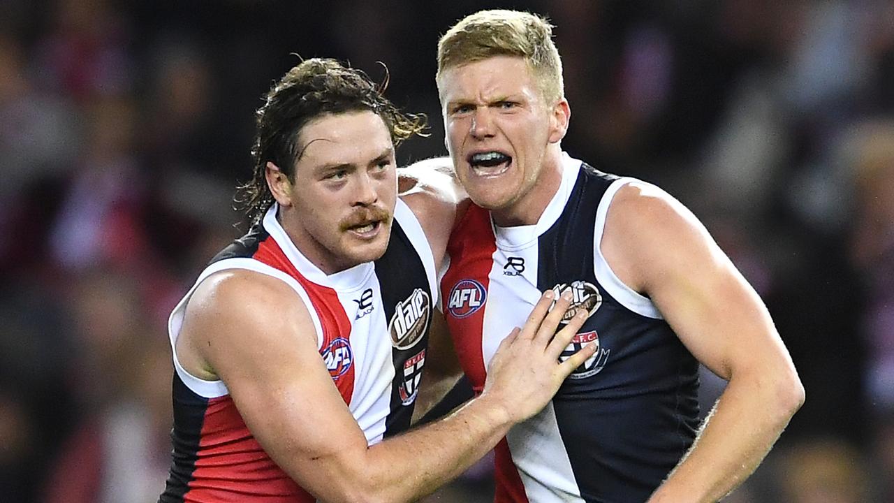 After a tough year, Jack Steven and Dan Hannebery paid the Saints back. Pic: Getty Images