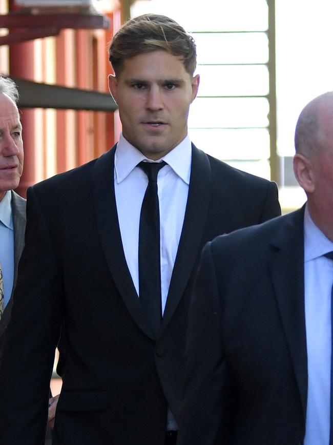 Jack de Belin arrives at court. Picture: NCA NewsWire / Simon Bullard.