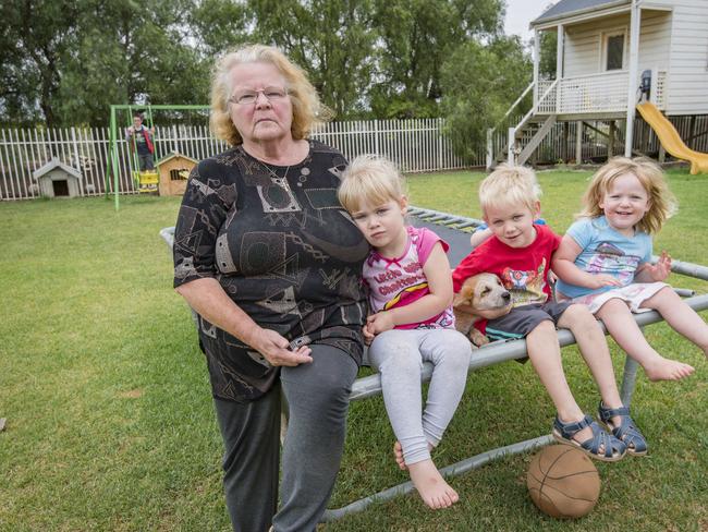 Jan Taylor, whose property would be one of the closest to the proposed justice centre, is worried about her grandchildren’s safety. Picture: Jason Edwards