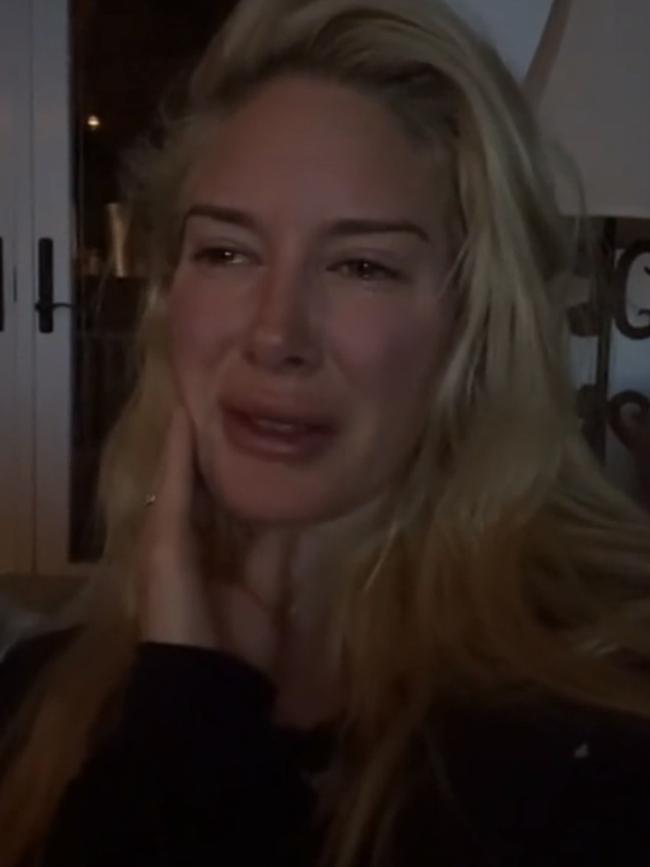 The reality star broke down in tears over losing their home.