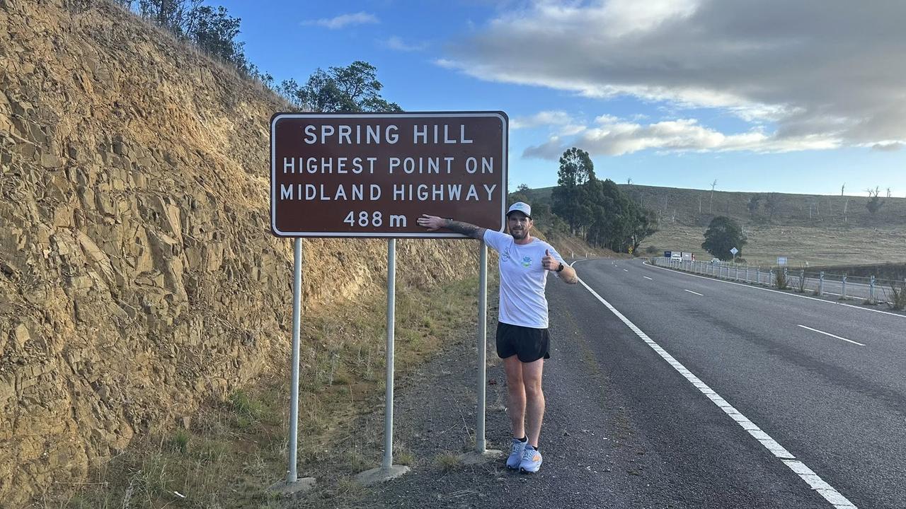 From hospital bed to a marathon a day: What’s fuelling Tassie man
