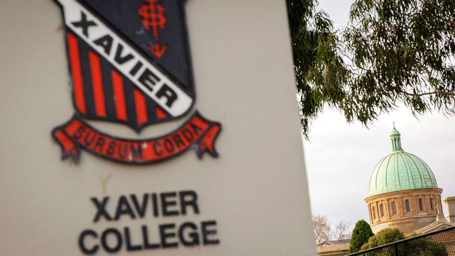 Xavier College announced last week it would require its 400 staff members to be double vaccinated by the start of term four. Picture: Mark Stewart