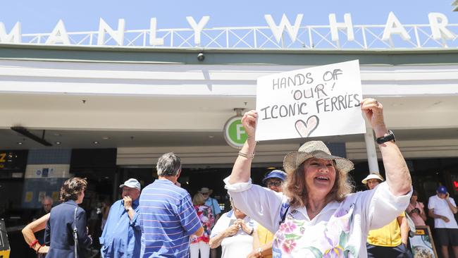 Manly ferry supporter Patsy Clayton-Fry. Picture: Dylan Robinson