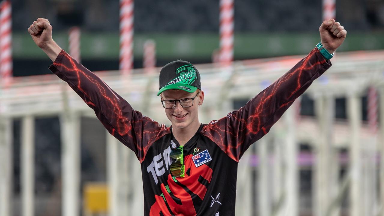 Rudi Browning, 15, has been crowned the FIA World Drone Racing Champion. Picture: supplied