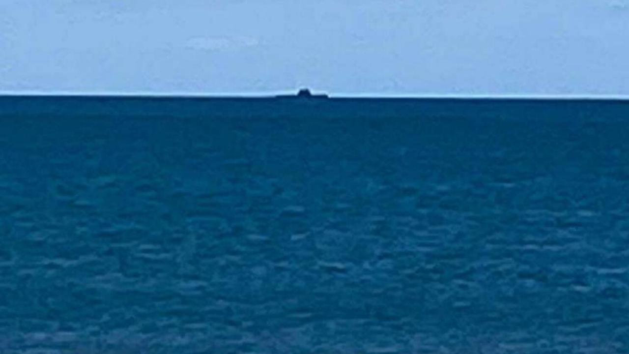 ON THE HORIZON: Kelsie Schuler snapped this photo of a submarine off the coast of the inlet at Innes Park.