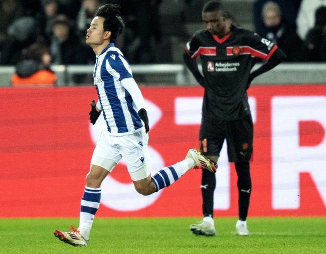 Real Sociedad's Japanese forward Takefusa Kubo will be fresh for the Man United clash after serving a suspension against Barca