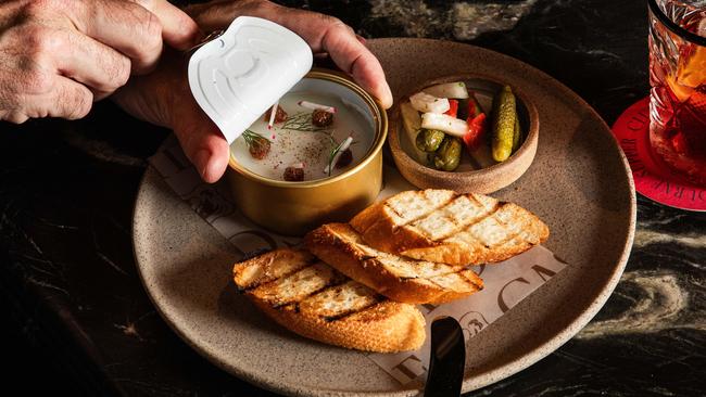 Duck rillettes was one of the better dishes. Picture: Alex Squadrito.