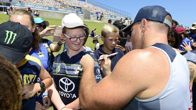 A big turnout was certain a sign for the North Queensland Cowboys this week. Picture: Wesley Monts