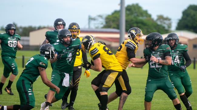 Rockhampton Wolverines vs Cairns Falcons at West Tiger Park Walkerston. Saturday 20 January 2024 Picture:Michaela Harlow