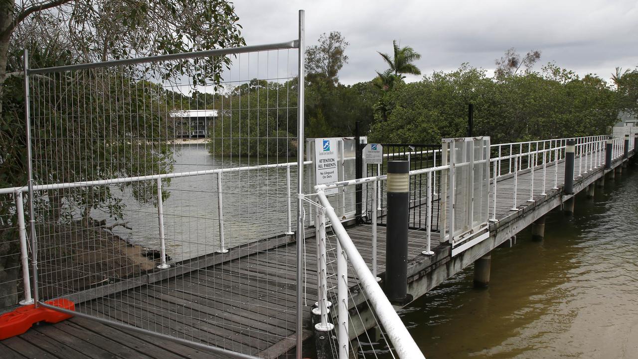 The pool has been closed with no access. Picture: Tertius Pickard