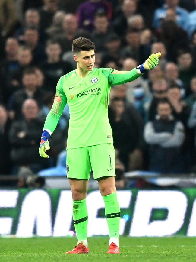Kepa Arrizabalaga refuses to be substituted. Picture: Getty Images