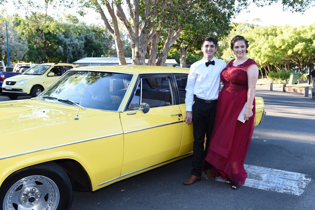 Hervey Bay High formal at the Waterfront - Renea Silvester and Dylan Williams. Picture: Alistair Brightman