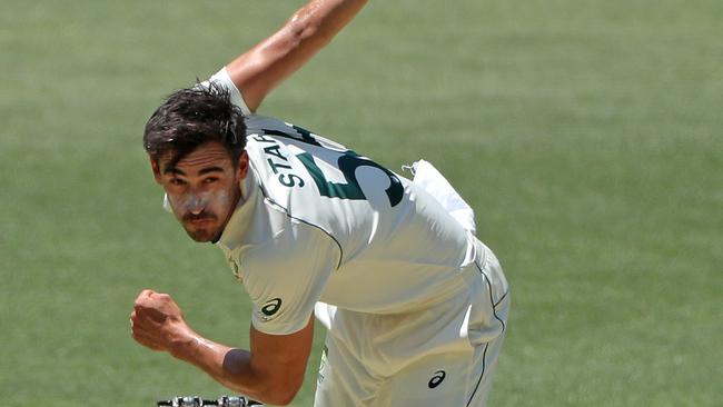 A rejuvenated Mitchell Starc has devastated the Kiwis in the first Test in Perth. Picture: AAP