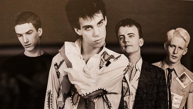 The Boys Next Door, with a young Nick Cave (centre) in David Parker's photographic exhibition, A Cool World