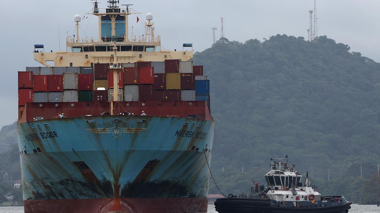 Thousands of ships transit through the 82km canal every year. Picture: Justin Sullivan/Getty