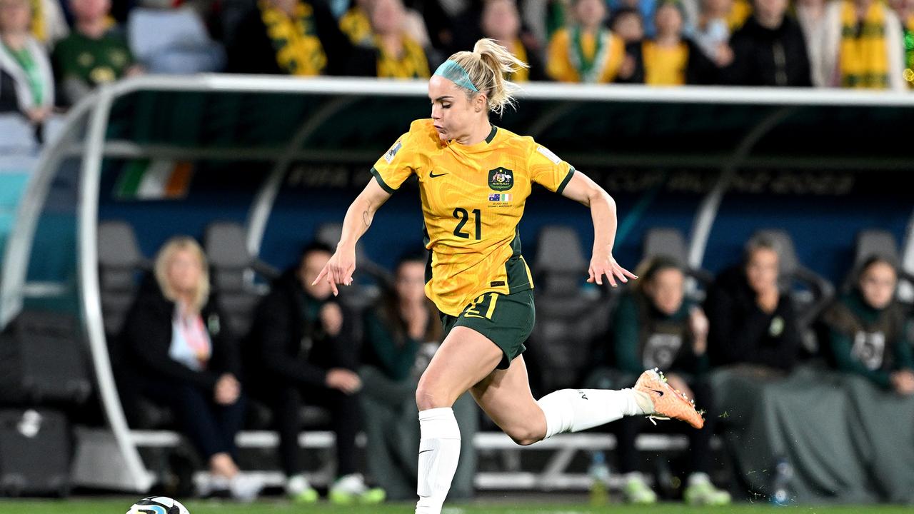 Ellie Carpenter starred against Ireland. (Photo by Bradley Kanaris/Getty Images)