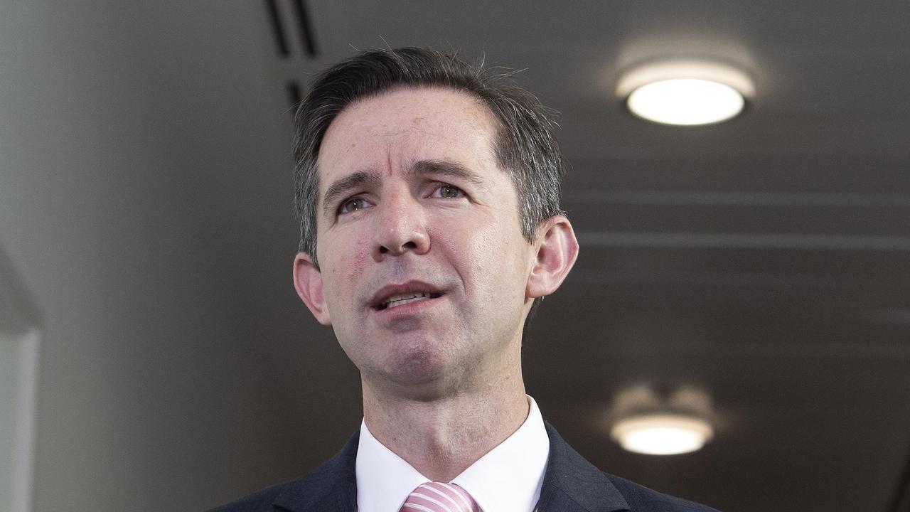 Trade Minister Simon Birmingham is taking China to the WTO. Picture: NCA NewsWire / Gary Ramage