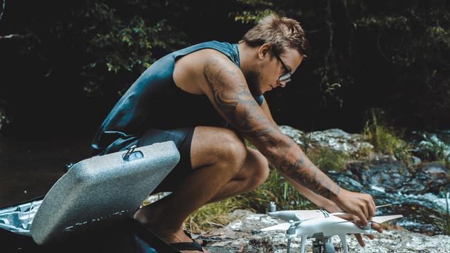 Gold Coast mates Luke Clarkson and Brodie Lyons film Springbrook